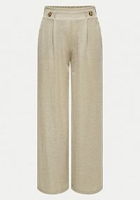 Spodnie eleganckie JDY beżowe damskie Materiałowe