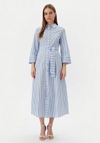 Sukienka LOLA CASADEMUNT niebieska Koszulowa