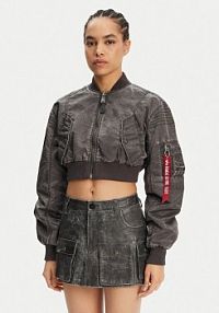 Bomberka Alpha Industries szara Kurtka bomber MA-1 Vintage 156002  Regular Fit