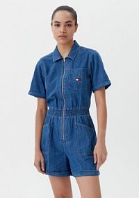Kombinezon Tommy Jeans niebieski 
