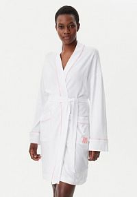 Szlafrok DKNY biały damski YI10046