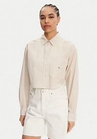 Koszula Calvin Klein Jeans beżowa damska 
