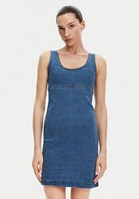 Sukienka jeansowa Silvian Heach niebieska 