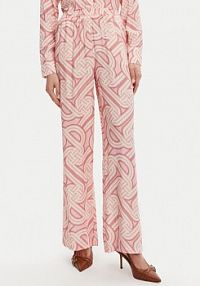 Spodnie eleganckie Silvian Heach różowe damskie Materiałowe