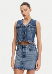 Kamizelka Guess Jeans granatowa damska 