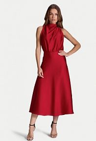 Sukienka koktajlowa Swing czerwona 