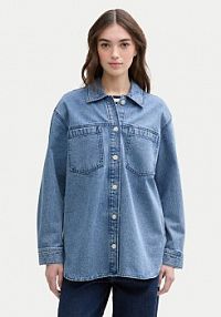 Kurtka jeansowe Tom Tailor Denim niebieska damska Jeansowa