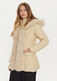 Kurtka puchowa Marciano Guess beżowa damska 