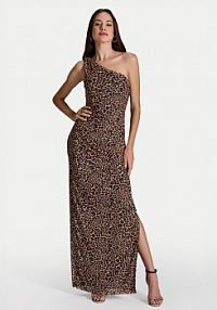 Sukienka wieczorowa Swing beżowa 