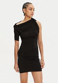 Sukienka koktajlowa JACQUEMUS czarna 241DR143-2381  Slim Fit