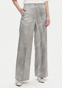 Spodnie eleganckie PINKO szare damskie Materiałowe 104805 A2BP  Regular Fit