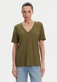 T-shirt ACCESS FASHION zielony damski 