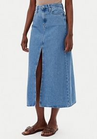 Spódnica jeansowa Calvin Klein Jeans niebieska 