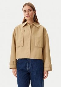 Kurtka przejściowa Calvin Klein beżowa damska 