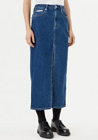 Spódnica jeansowa Calvin Klein Jeans granatowa 