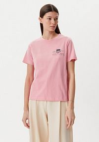 T-shirt Gant różowy damski 