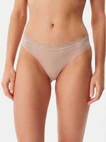 Stringi Calvin Klein Underwear beżowe 