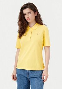 Koszulka polo Tommy Hilfiger żółta damska 