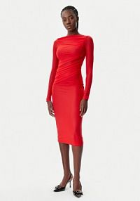Sukienka koktajlowa PINKO czerwona 