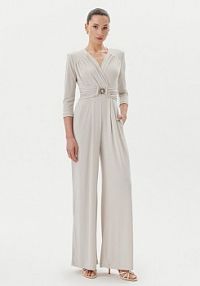 Sukienka wieczorowa Rinascimento beżowa Kombinezon