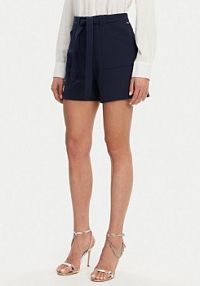 Szorty Guess granatowe damskie Materiałowe