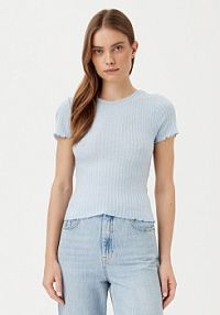 T-shirt Noisy May niebieski damski 