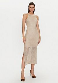 Sukienka letnia Guess beżowa 