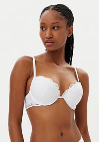 Biustonosz Guess biały Z fiszbiną