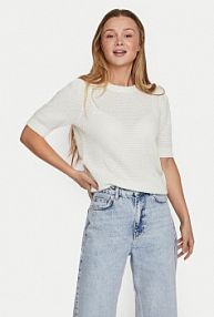 Sweter Vila biały damski 