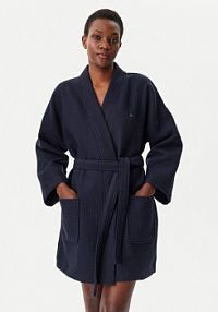 Szlafrok Tommy Hilfiger granatowy damski 