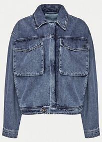 Kurtka jeansowe Filling Pieces niebieska damska Jeansowa