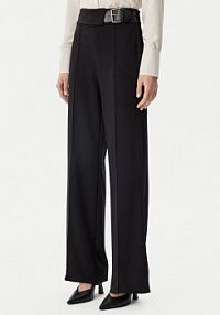 Spodnie eleganckie Rinascimento czarne damskie Materiałowe