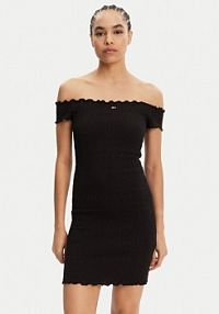 Sukienka letnia Tommy Jeans czarna 