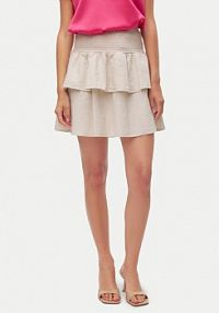 Spódnica mini Vero Moda beżowa 