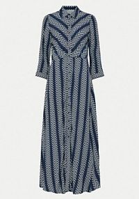 Sukienka YAS granatowa Koszulowa