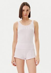 Piżama Guess różowa damska 