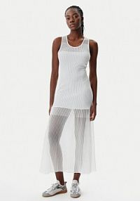 Sukienka dzianinowa PINKO biała 