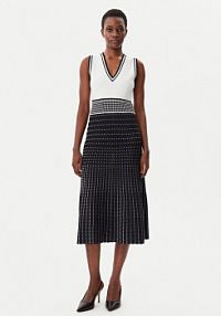 Sukienka dzianinowa LOLA CASADEMUNT czarna 