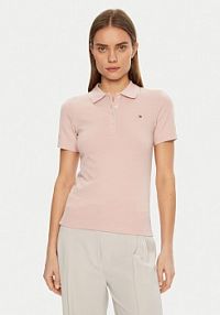 Koszulka polo Tommy Hilfiger różowa damska 