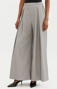 Spodnie eleganckie Rinascimento szare damskie Materiałowe