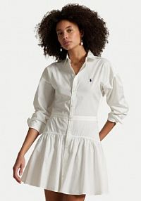 Sukienka Polo Ralph Lauren biała Koszulowa