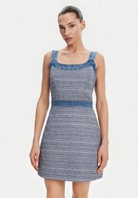 Sukienka codzienna Guess niebieska 