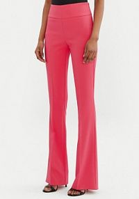 Spodnie eleganckie Rinascimento różowe damskie Materiałowe