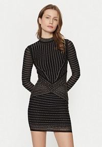 Sukienka koktajlowa Marciano Guess czarna 