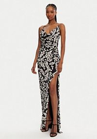 Sukienka wieczorowa Balmain czarna 