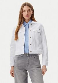 Kurtka jeansowe Tommy Hilfiger biała damska Jeansowa