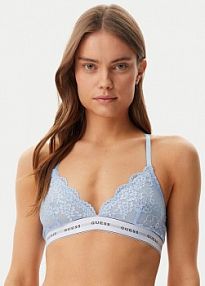 Biustonosz Guess niebieski Z fiszbiną