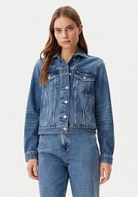 Kurtka jeansowe Tommy Jeans niebieska damska Jeansowa