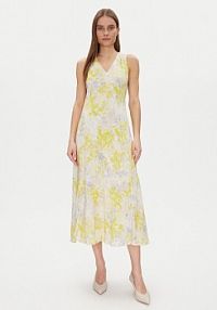 Sukienka letnia Calvin Klein żółta 