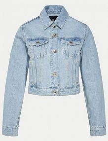Kurtka jeansowe Patrizia Pepe niebieska damska Jeansowa
